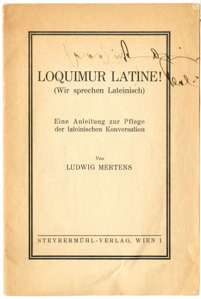 File:Loquimur Latine! cover (Brenner-Archiv LW-NC 104 01).jpg